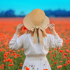 Boho Fisherman Hat Wide Brim Breathable Beach Sun Hats for Women