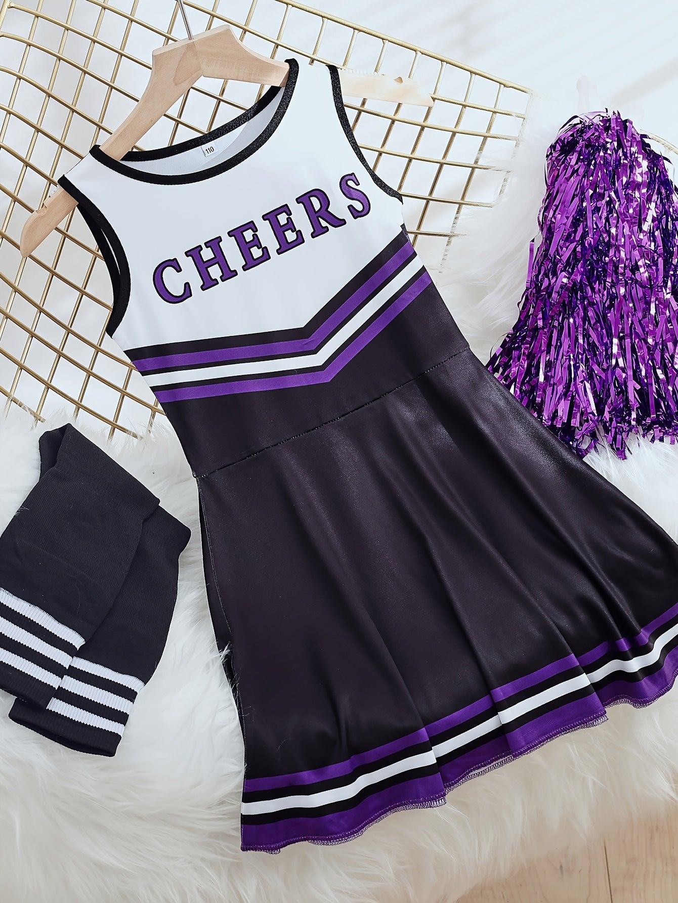Kids Cheerleading Performance Dress in Multiple Colors