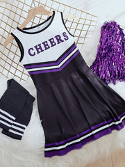 Kids Cheerleading Performance Dress in Multiple Colors
