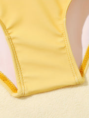 Kids Short Sleeve One Piece Swimsuit