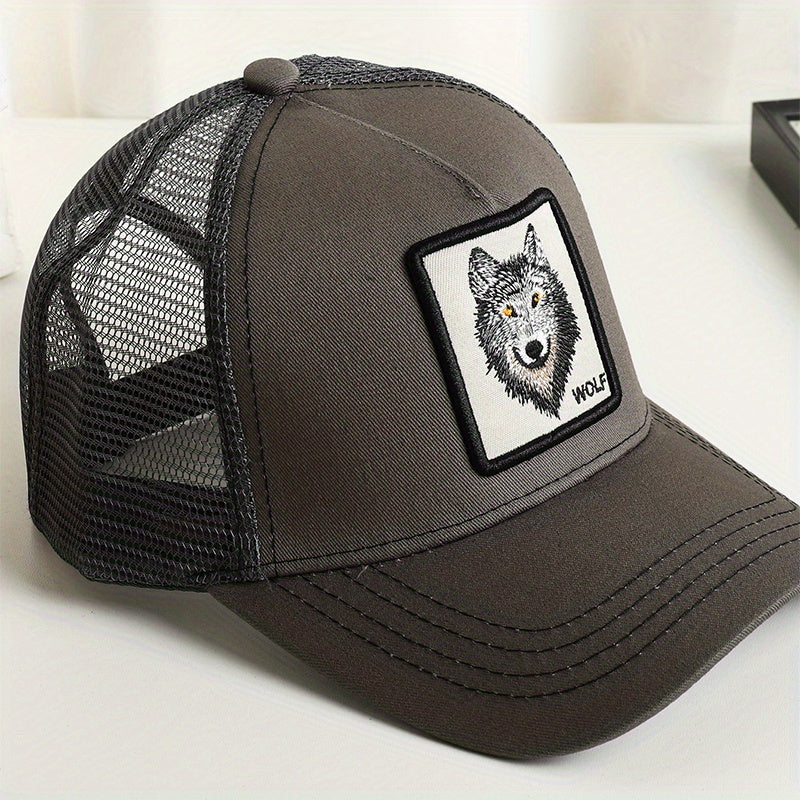 Unisex Sunshade Breathable Casual Baseball Cap With Animal Pattern
