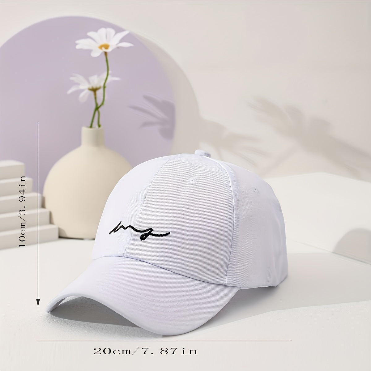 Wave Embroidery Men's Sunshade Baseball Cap