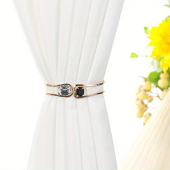 2pcs European Style Crystal Metal Curtain Straps for Home Decor