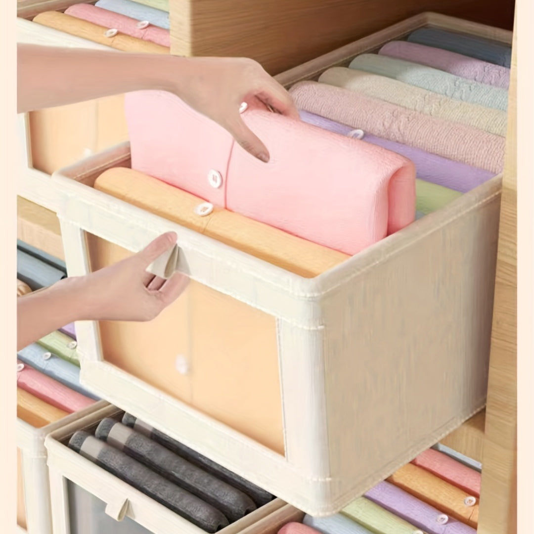 Legging Storage Box Large Capacity Fabric Basket Household Wardrobe Organizer
