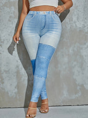 High Waist Slim Jeggings Casual Long Length Leggings Women's Clothing