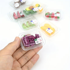 Miniature Fruit Display: Grapes and Avocados for Dollhouses