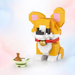 Pet Model Building Blocks Cat Rabbit Hamster Toys