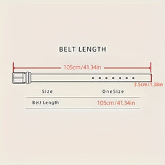 Men's Woven Perforated Buckle Belt for Casual Dating Wear