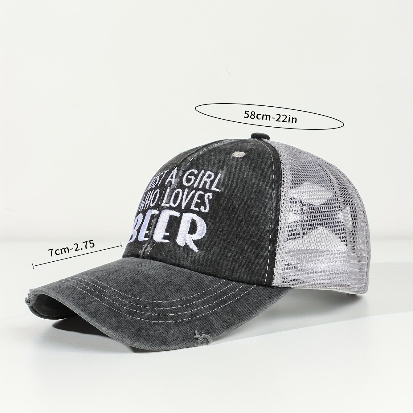 Beer Lover Ponytail Baseball Cap
