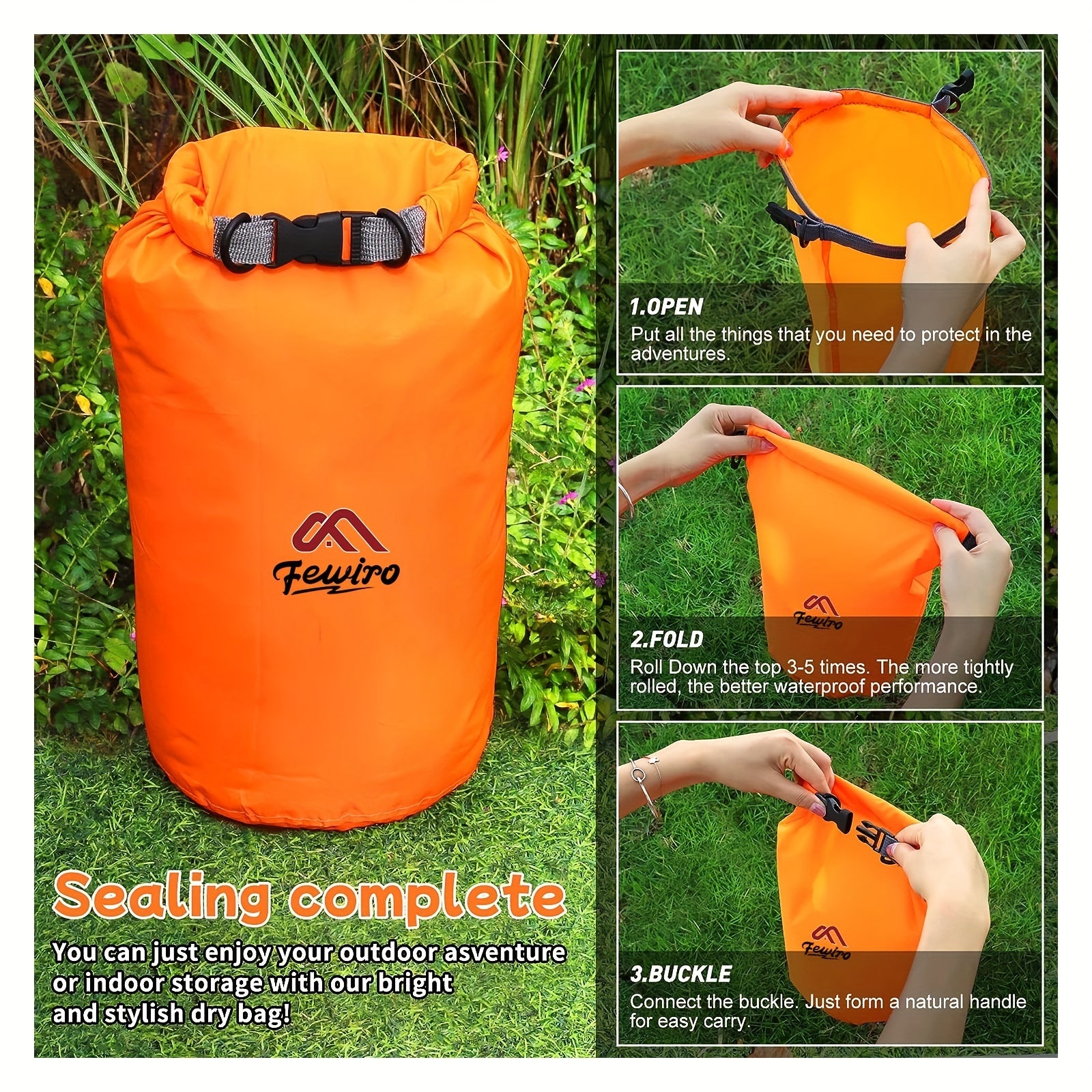 Waterproof Dry Bag 5L 10L 20L 40L for Kayaking Gym Hiking Swimming