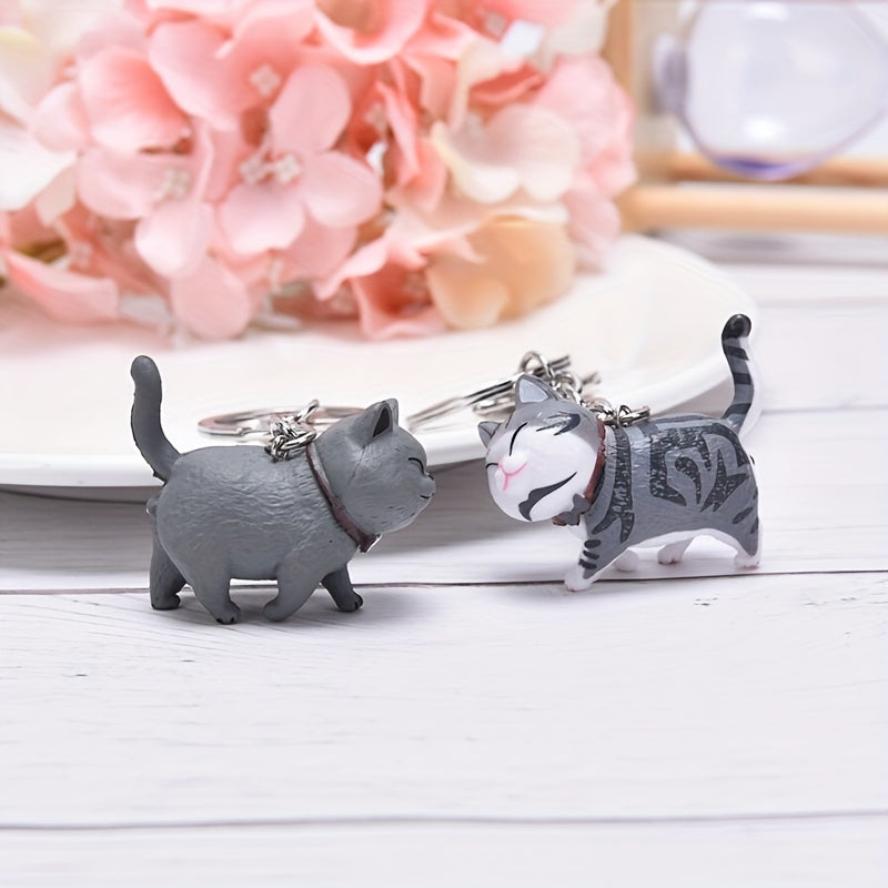 Cute Cat Kitten Keychain Cartoon Purse Pendant Ornament