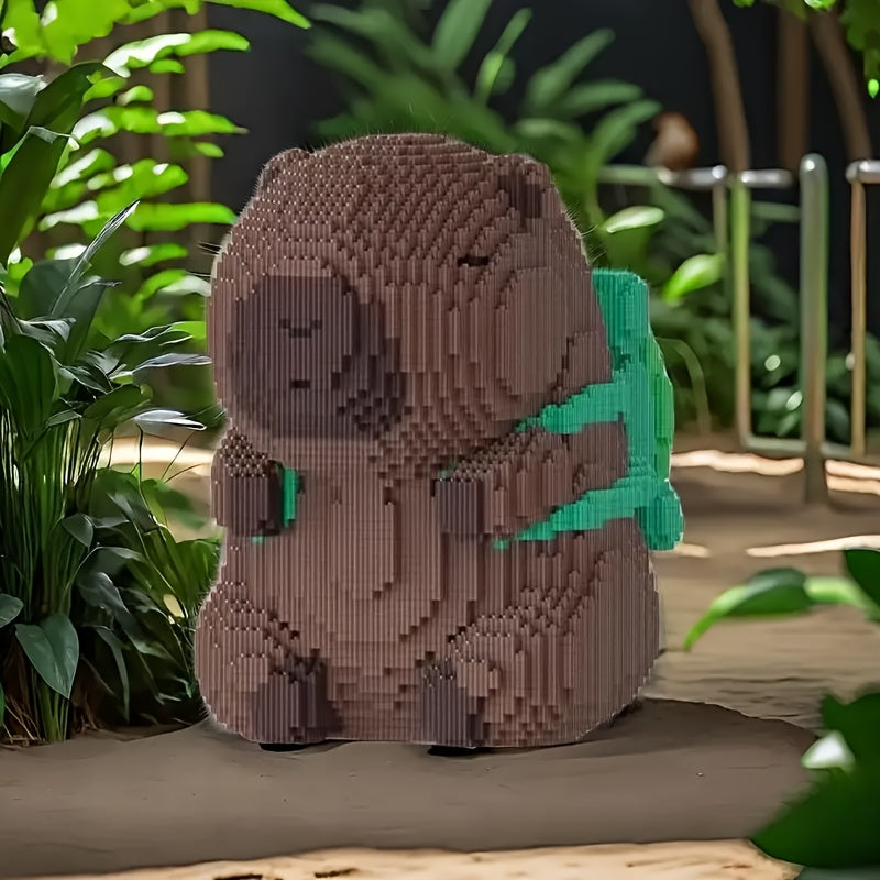 Capybara Backpack Building Blocks 5102pcs Lovely Gift Room Decoration
