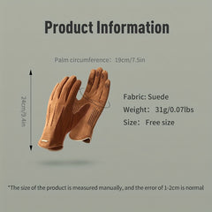 Autumn Winter Windproof Suede Gloves Outdoor Cycling Skiing