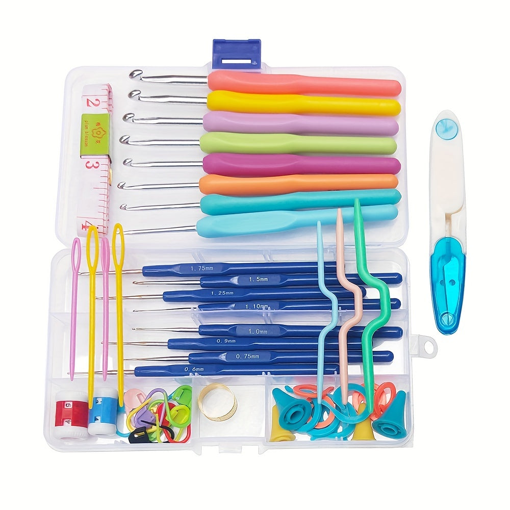 1pc Crochet Hooks Kit With Hook Yarn Needles Additional Knitting Crochet Supplie