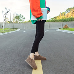 Women's Winter Plush Warm Slip-on Shoes Lightweight Indoor & Outdoor