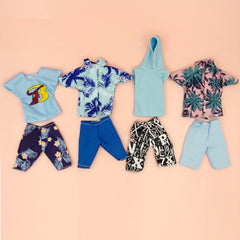 Y2K Casual Series Male Doll Clothes with Guitar Print for 12 Dolls