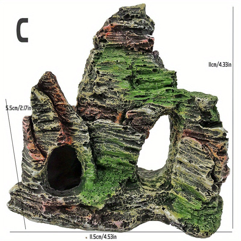 Fish Tank Resin Ornamental Rockery Aquarium Decoration