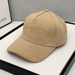 Adjustable Men's Peaked Cap With Letter Embroidery for Outdoor Activities