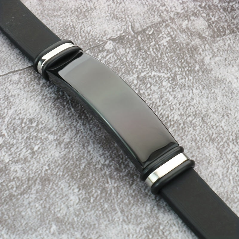 1pc Stainless Steel Couple Wristband Bracelet Jewelry