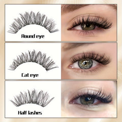 200 Pcs Natural Look Eyelash Extension 9-16mm D Curl Fluffy Fa