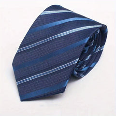 Men's Wide Business Suit Tie - Formal Work Marriage Students