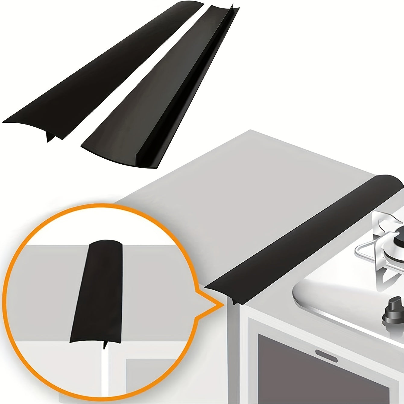 Silicone Stove Gap Cover Anti-fouling Sealing Strip