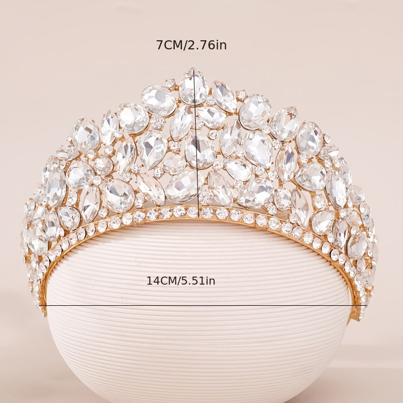 Rhinestone Crown Headband Queen Style Hair Band Hair Accessories