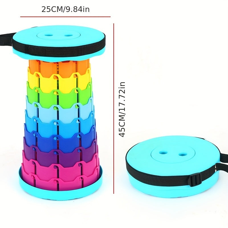 Portable Lightweight Collapsible Stool Extendable with Carrying Bag