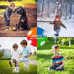 12 Pairs Kids Striped Crew Socks All Seasons Breathable Athletic Socks