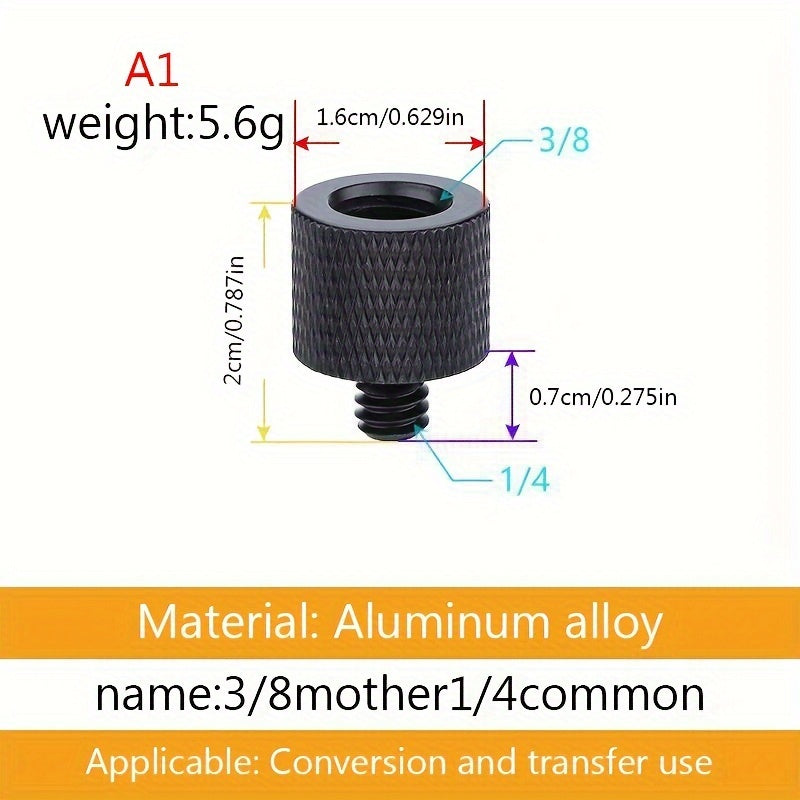 Camera Tripod Adapter Thread 3 8 Female 1 4 Male To 1 4 Male 3 8 Male