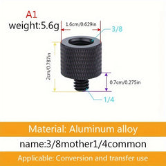Camera Tripod Adapter Thread 3 8 Female 1 4 Male To 1 4 Male 3 8 Male
