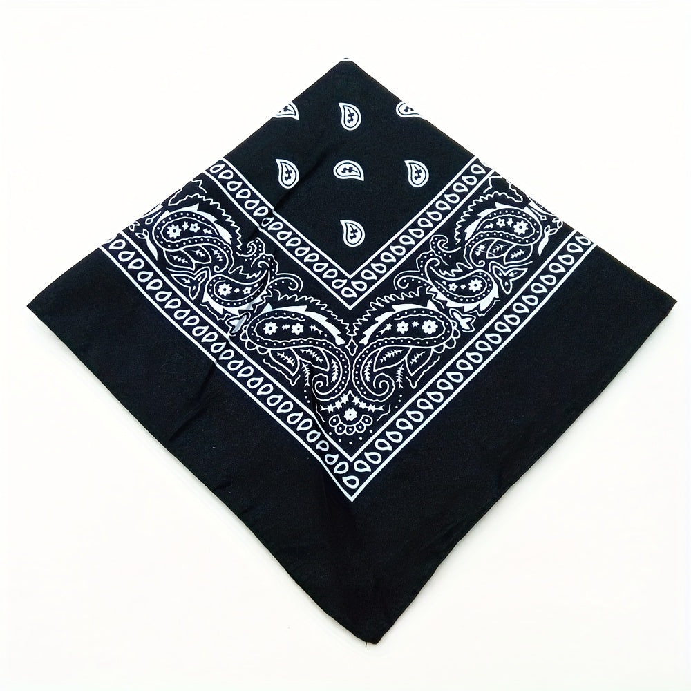 Cashew Nut Bandana Paisley Swirl Print Square Scarf
