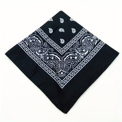 Cashew Nut Bandana Paisley Swirl Print Square Scarf