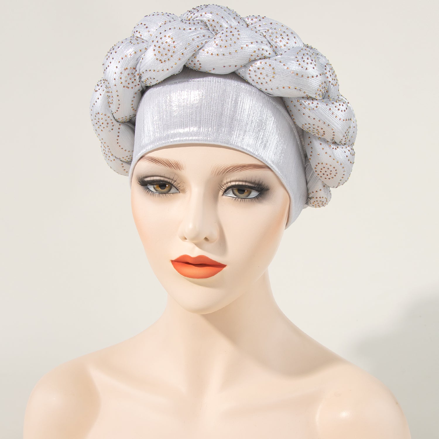 Twist Nail Bonnet Casual Turban Solid Women Headscarf Headwarp
