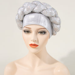 Twist Nail Bonnet Casual Turban Solid Women Headscarf Headwarp