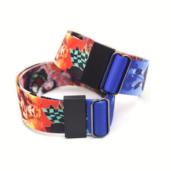 1pc Anime Print Bracelet Waterproof Durable Reusable Wristband Wrist Band