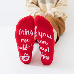 Funny Novelty Crew Socks If You Can Read This Socks Breathable Soft Socks