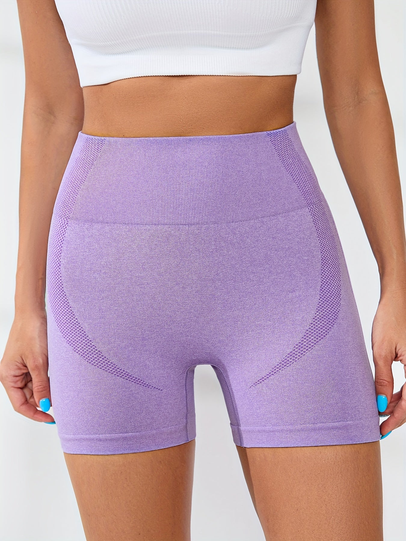 High Waist Workout Shorts High Stretch Hip Lifting Sports Shorts
