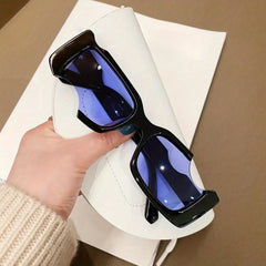 Semi-rimless Sunglasses Women's Shades Y2K Fashion Sunscreen Glasses