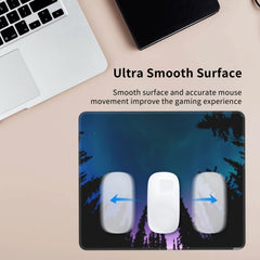 Night Sky Pattern Mouse Pad Non-Slip Thick Rubber Base Gaming Laptops Home