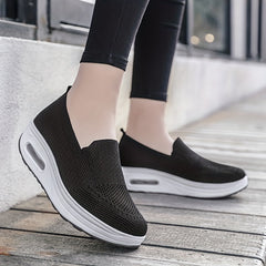Women's Slip On Platform Sneakers Air Cushion Shoes