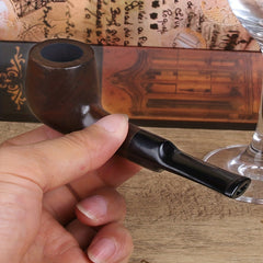 Classic Ebony Wood Smoking Tube for 9mm Filters