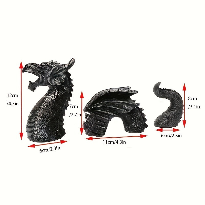 Gothic Dragon Head Statue Home Garden Decor
