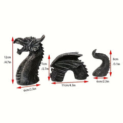 Gothic Dragon Head Statue Home Garden Decor