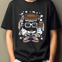 Cartoon Print Men's Summer Short Sleeve T-shirt