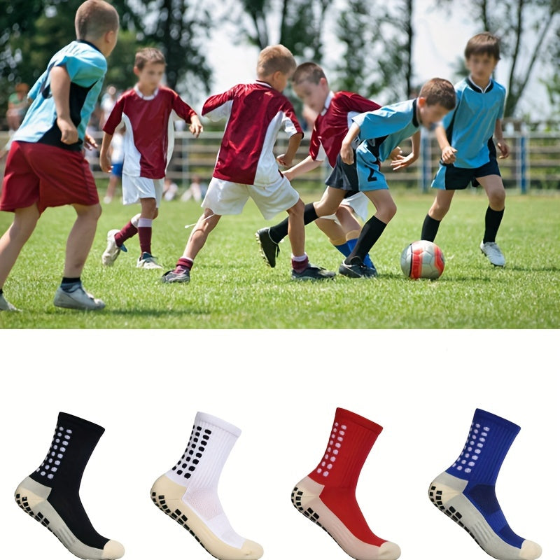 Teenager's Mid Crew Sport Socks Non Slip Shock Absorption