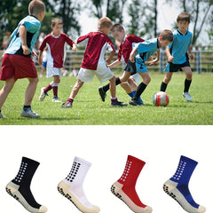 Teenager's Mid Crew Sport Socks Non Slip Shock Absorption