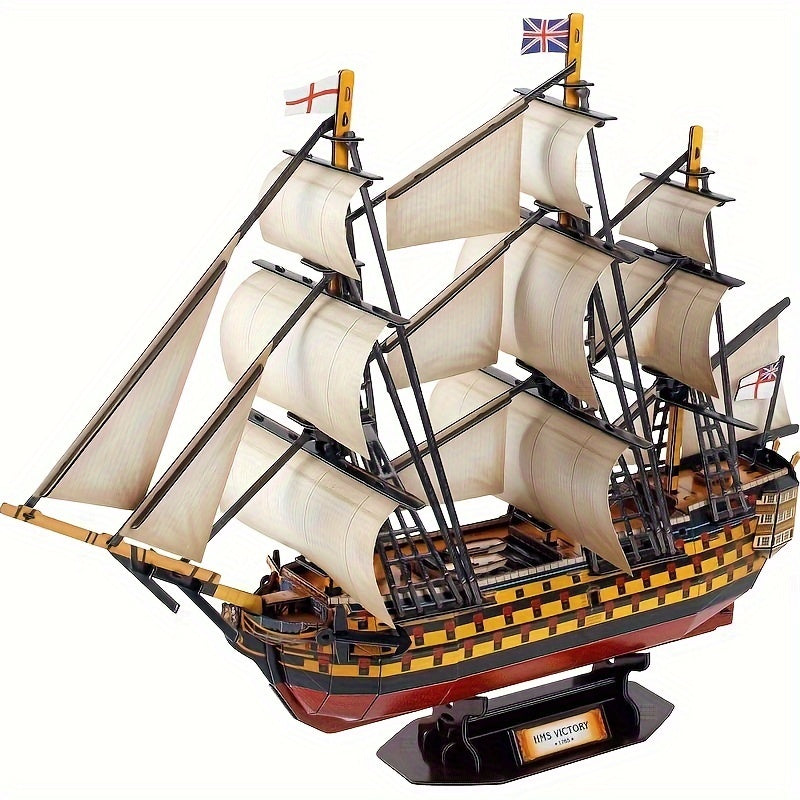 3D Puzzle Boat Model Royal Victory Diy Paper Model Toy