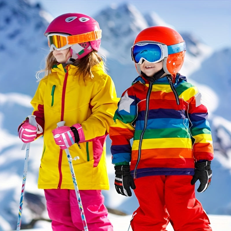 Kids Skiing Gloves Winter Waterproof Snowboard Gloves
