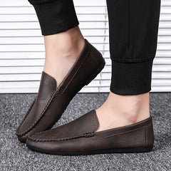 Men's Moc Toe Loafers Non-Slip Shoes Spring Summer
